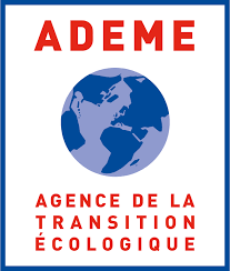 Logo ADEME avec globe bleu